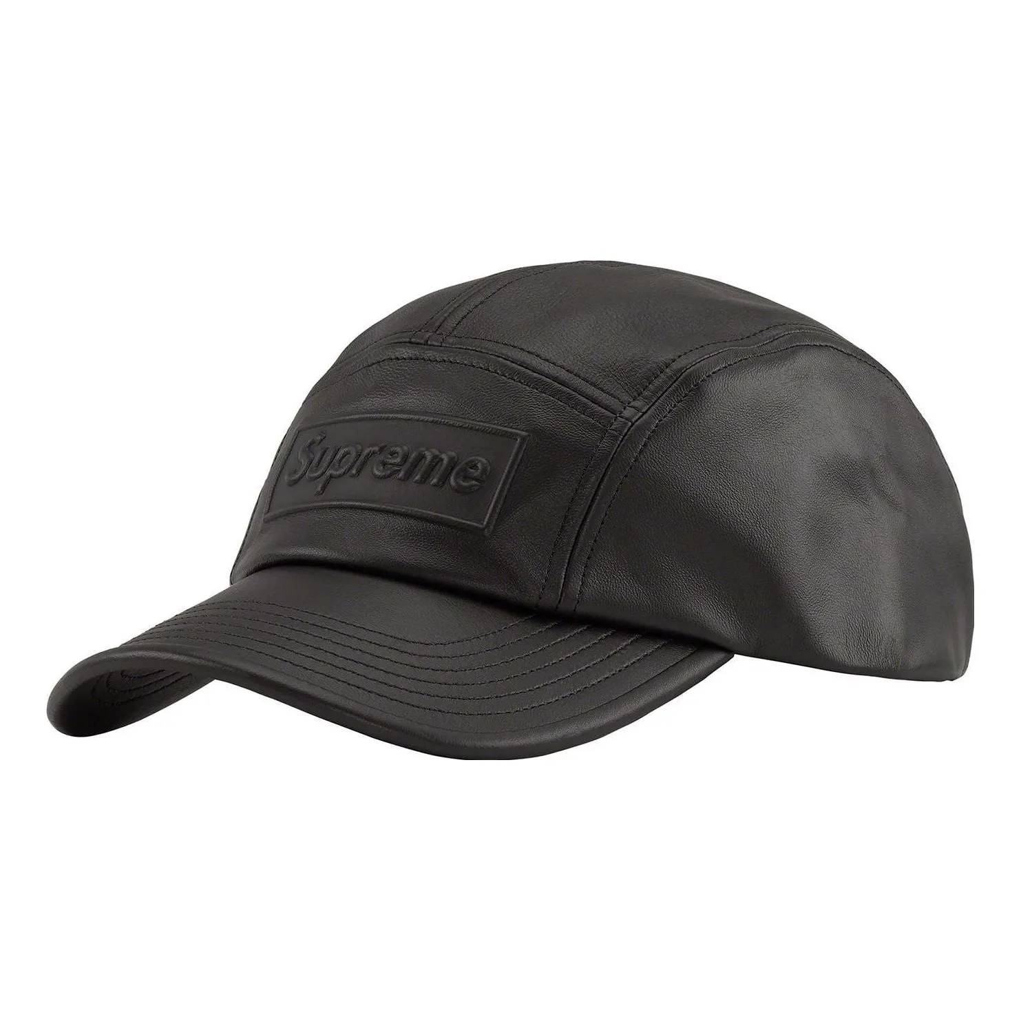 Supreme GORE-TEX Leather Camp Cap 'Black' SUP-SS22-782 sold by KicksCrew