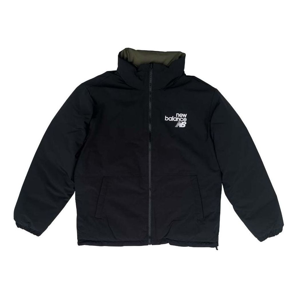 New Balance logo Sportswear Jacket 'Black Olive Green' AMJ24357-BK sold by KicksCrew