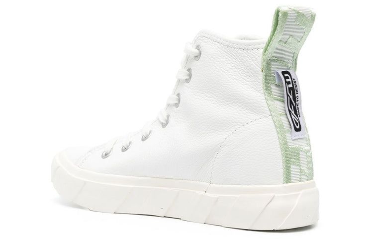 (WMNS) Off-White Vulcanised High-Top Sneaker 'White Green' OWIA195F22LEA0010101 sold by KicksCrew product image thumbnail 4