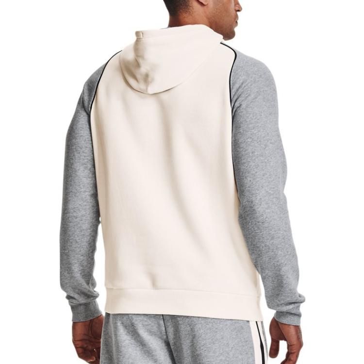 Under Armour Rival Varsity Fleece Hoodie 'Beige Grey' 1373831-112 sold by KicksCrew product image thumbnail 4