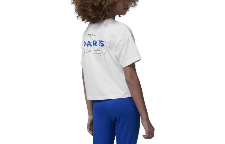 (GS) Air Jordan x Paris Saint-Germain T-Shirt 'White' FB0169-100 sold by KicksCrew product image thumbnail 3
