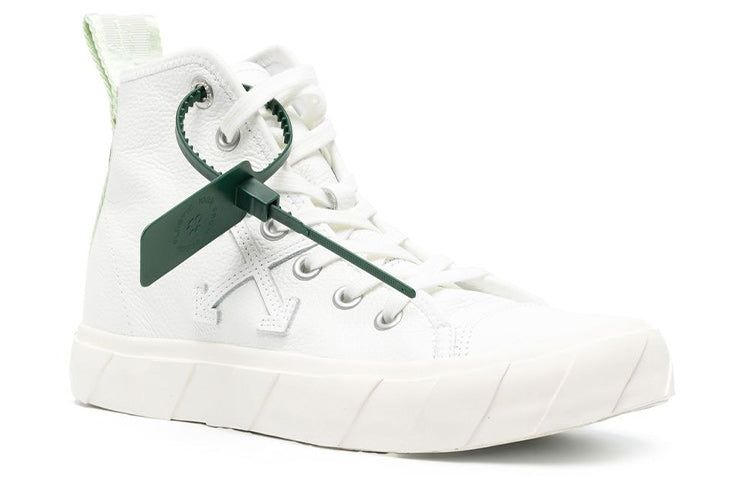 (WMNS) Off-White Vulcanised High-Top Sneaker 'White Green' OWIA195F22LEA0010101 sold by KicksCrew product image thumbnail 2