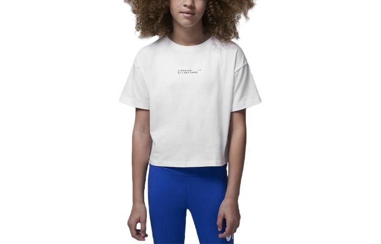 (GS) Air Jordan x Paris Saint-Germain T-Shirt 'White' FB0169-100 sold by KicksCrew product image thumbnail 2