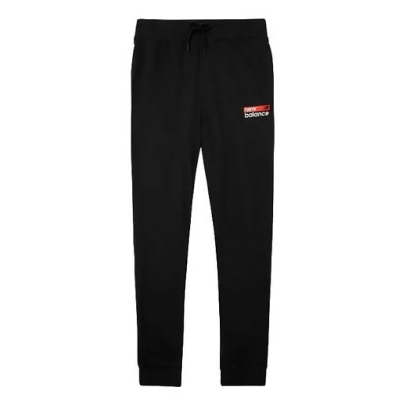 New Balance Logo Print Sweatpants 'Black Red' MP03905-BM sold by KicksCrew