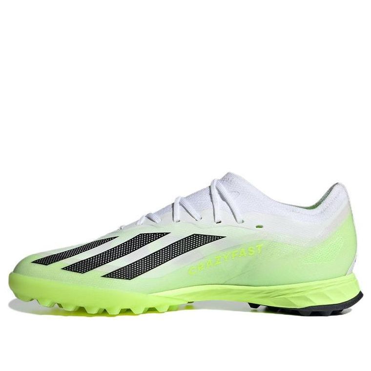 Adidas X Crazyfast.1 Turf Shoes 'Cloud White Lucid Lemon' IE6632 sold by KicksCrew