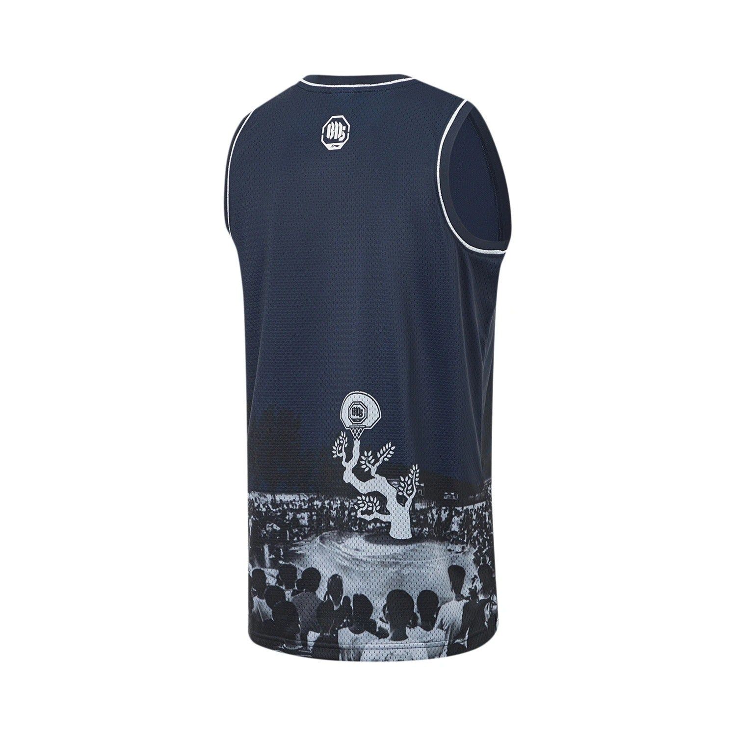 Li-Ning BadFive Graphic Basketball Jersey 'Midnight Navy' AAYT523-3 sold by KicksCrew product image thumbnail 2
