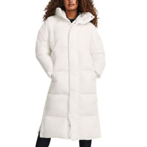 (WMNS) Under Armour ColdGear Infrared Long Puffer Jacket 'White' 1378857-112 sold by KicksCrew