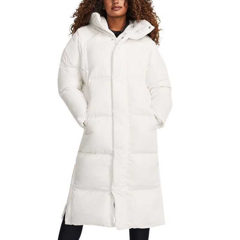 (WMNS) Under Armour ColdGear Infrared Long Puffer Jacket 'White' 1378857-112 sold by KicksCrew product image thumbnail 3