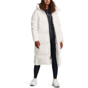 (WMNS) Under Armour ColdGear Infrared Long Puffer Jacket 'White' 1378857-112 sold by KicksCrew
