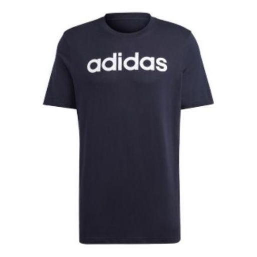 Adidas Essentials Single Jersey Linear Embroidered Logo T-Shirts 'Black' IC9275 sold by KicksCrew