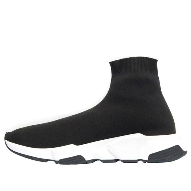 Balenciaga Speed 1.0 Recycled Knit Graffiti Sneakers 'Black' 645334W2DB71015 sold by KicksCrew