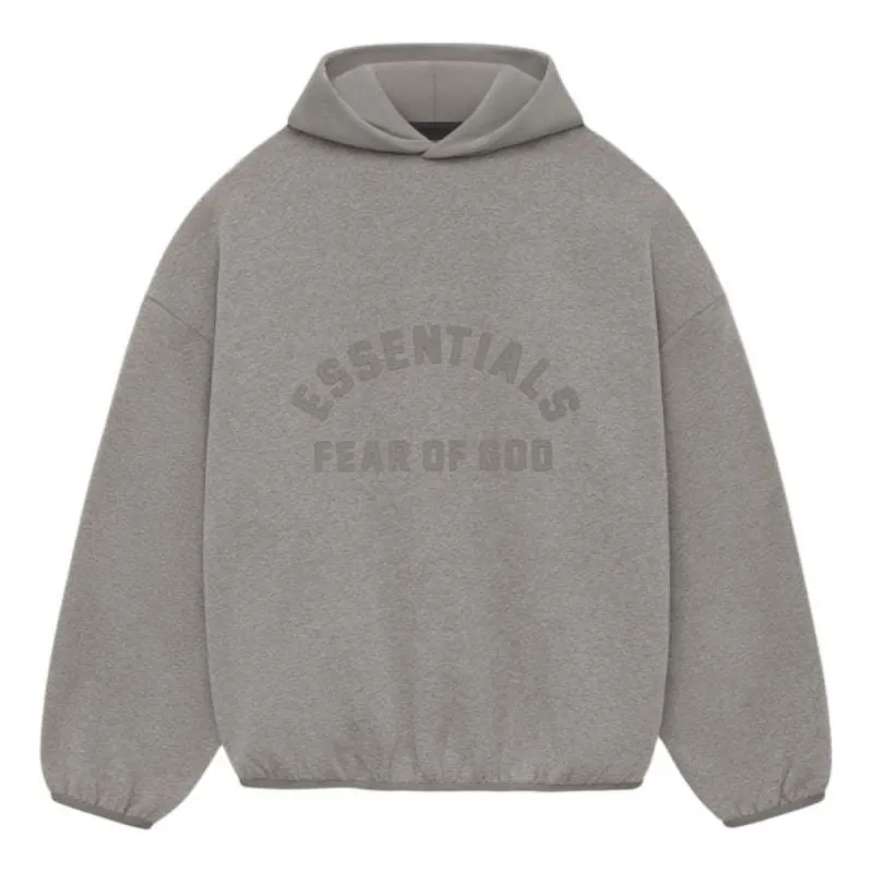 Fear of God Essentials Nylon Fleece Hoodie 'Heather Grey Dust' 202SU244311F sold by KicksCrew