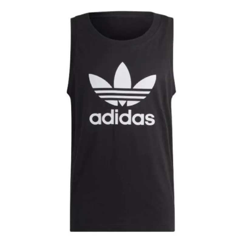 adidas Originals Adicolor Classics Trefoil Tank Top 'Black White' IA4811 sold by KicksCrew