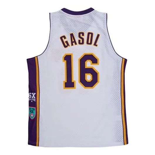 Mitchell & Ness x NBA Los Angeles Lakers Hall Of Fame Swingman 'Pau Gasol 16' SMJY6864-LALYYPGAWHIT sold by KicksCrew product image thumbnail 2