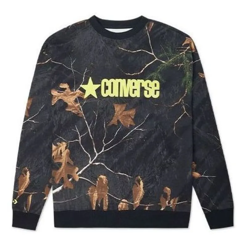 Converse Realtree Printed Crew Neck Sweatshirt 'Black' 10019970-A04 sold by KicksCrew