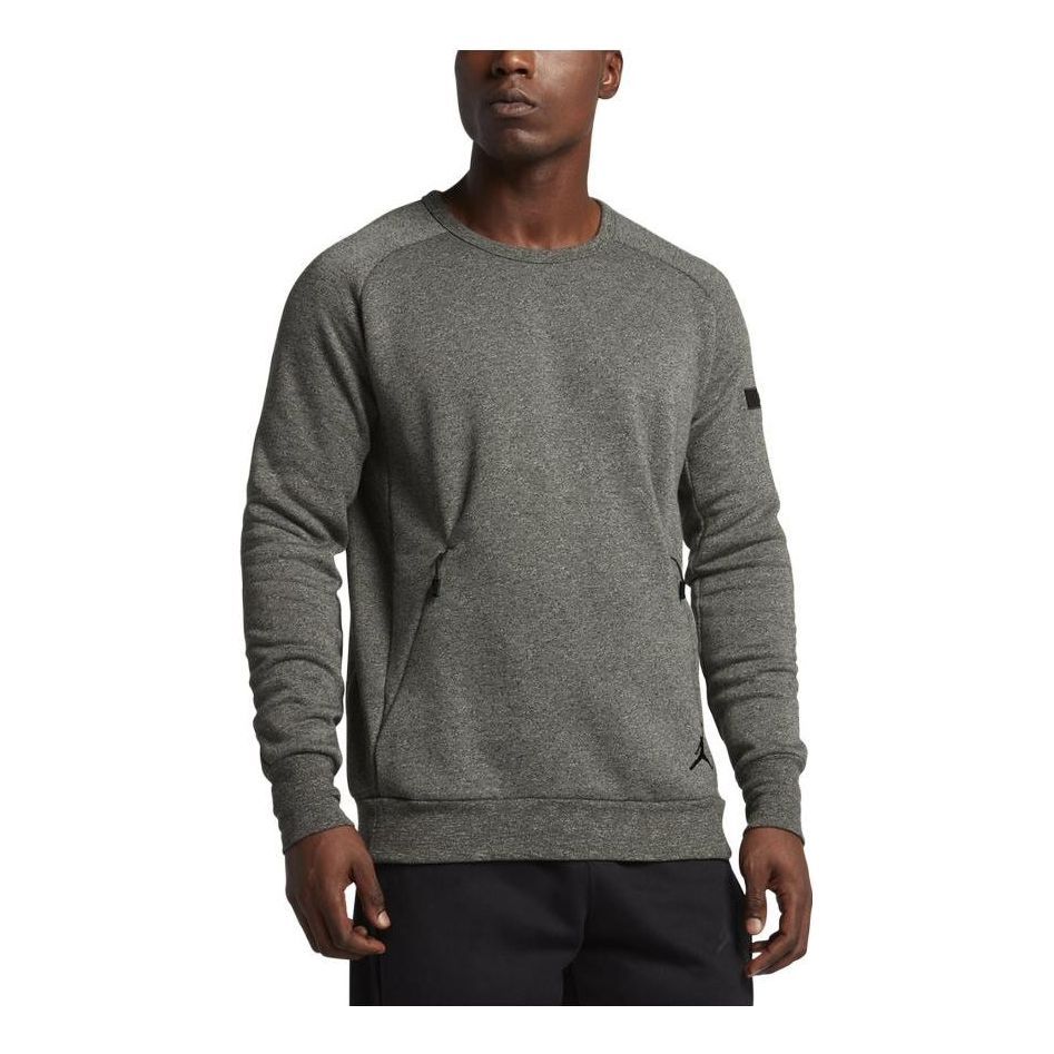 Air Jordan Icon Fleece Men's Sweatshirt 'Grey' 802185-355 sold by KicksCrew