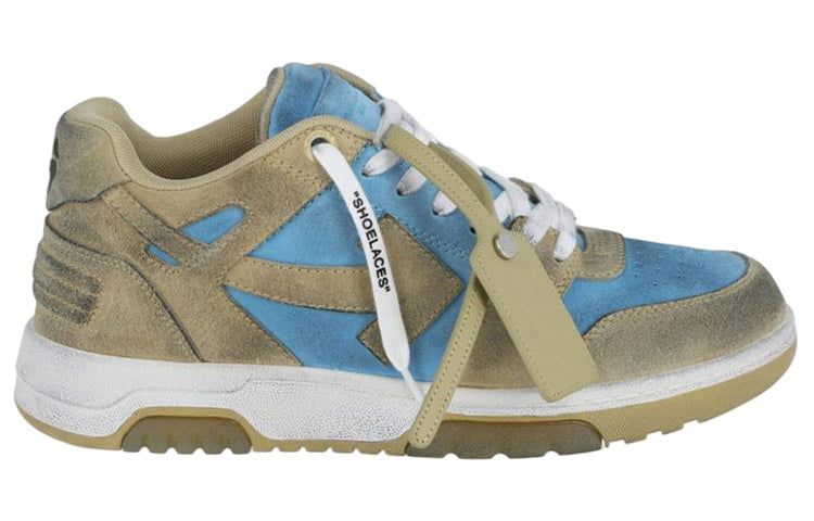 Off-White Out Of Office Low-Top Sneakers 'Blue Olive Green' OMIA189S22LEA0084061 sold by KicksCrew product image thumbnail 2