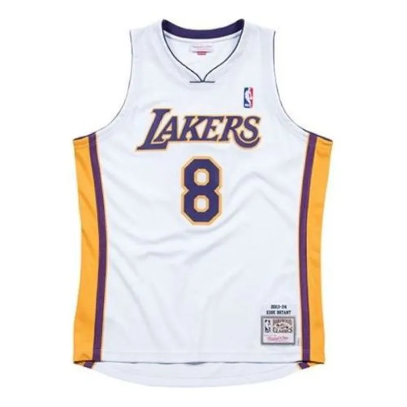 Mitchell & Ness NBA Authentic Jersey Los Angeles Lakers Alternate 2003-04 Kobe Bryant 'White Yellow' AJY4CP19003-LALWHIT03KBR sold by KicksCrew