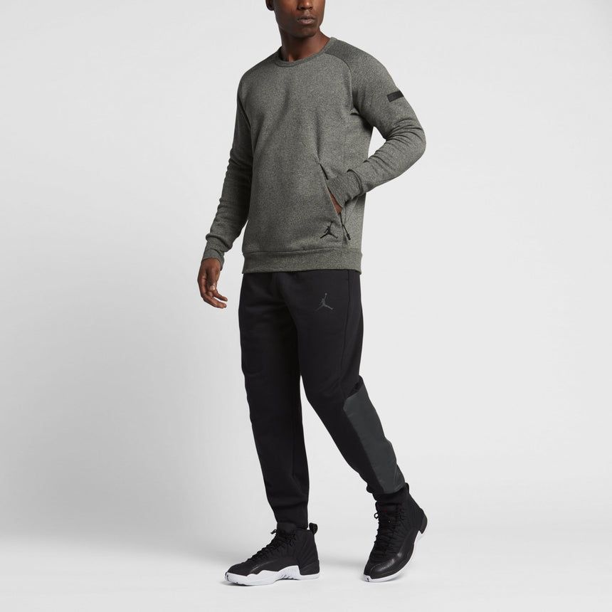 Air Jordan Icon Fleece Men's Sweatshirt 'Grey' 802185-355 sold by KicksCrew product image thumbnail 4
