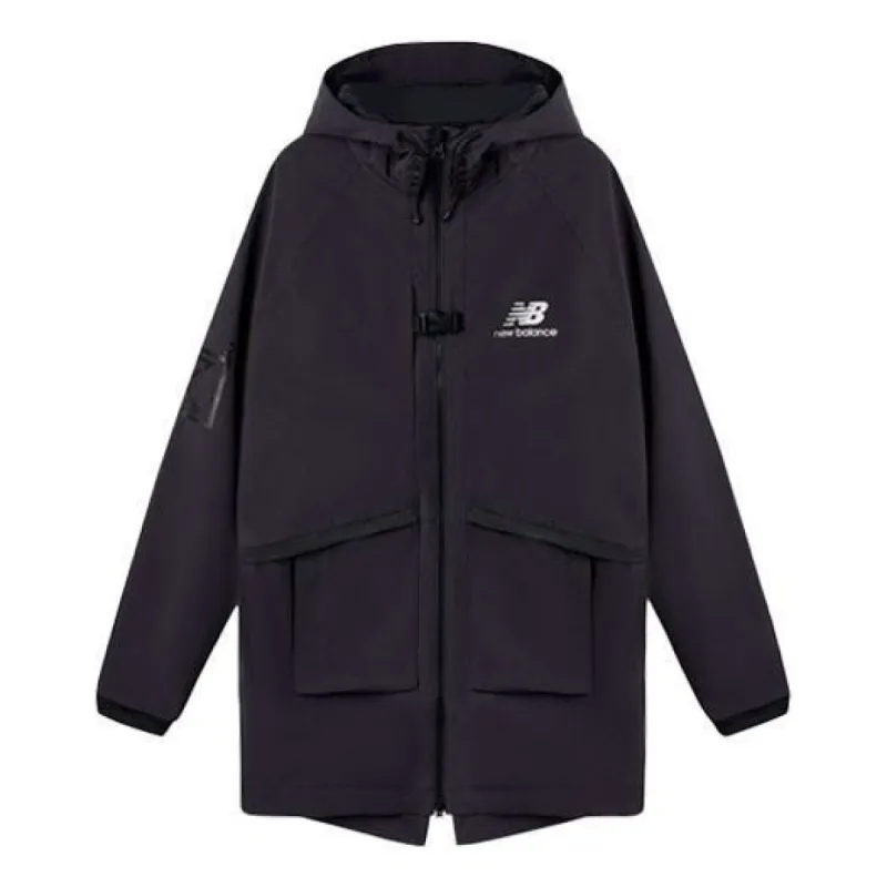 New Balance Windbreaker Warm Hooded Down Jacket 'Black' MJ03594-PHM sold by KicksCrew