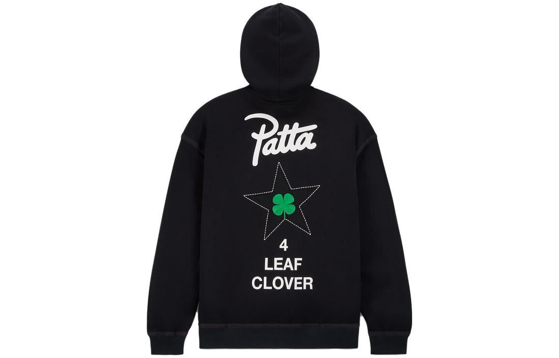 Converse x Patta Four-Leaf Clover Utility Fleece Hoodie 'Black' 10024664-A01 sold by KicksCrew product image thumbnail 2