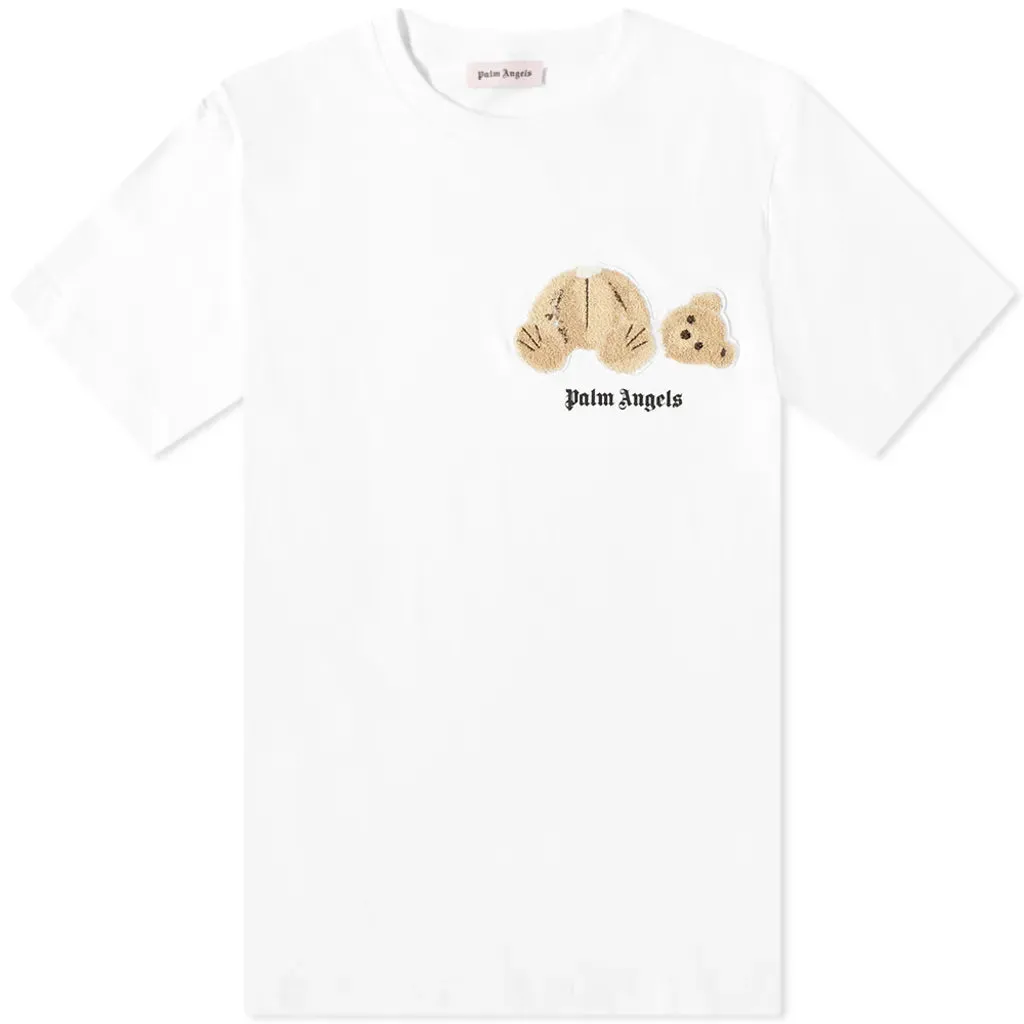 Palm Angels Mini Kill the Bear T-Shirt 'White' PMAA001F194130400150 sold by KicksCrew