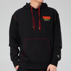 Puma YOTOX Hoodie 'Black Pink Green' 531295-01 sold by KicksCrew