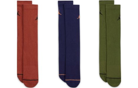 Air Jordan Everyday Crew Socks (3 pairs) 'Multi-Colour' DX9632-912 sold by KicksCrew