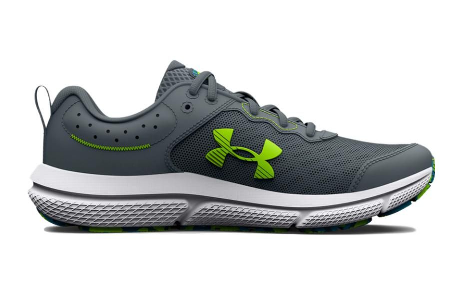 (GS) Under Armour Assert 10 AC Wide 'Gravel Lime Surge' 3026185-101 sold by KicksCrew product image thumbnail 2