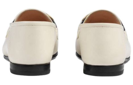 (WMNS) GUCCI Loafer With Web 'White Leather' 631619-CQXM0-9065 sold by KicksCrew
