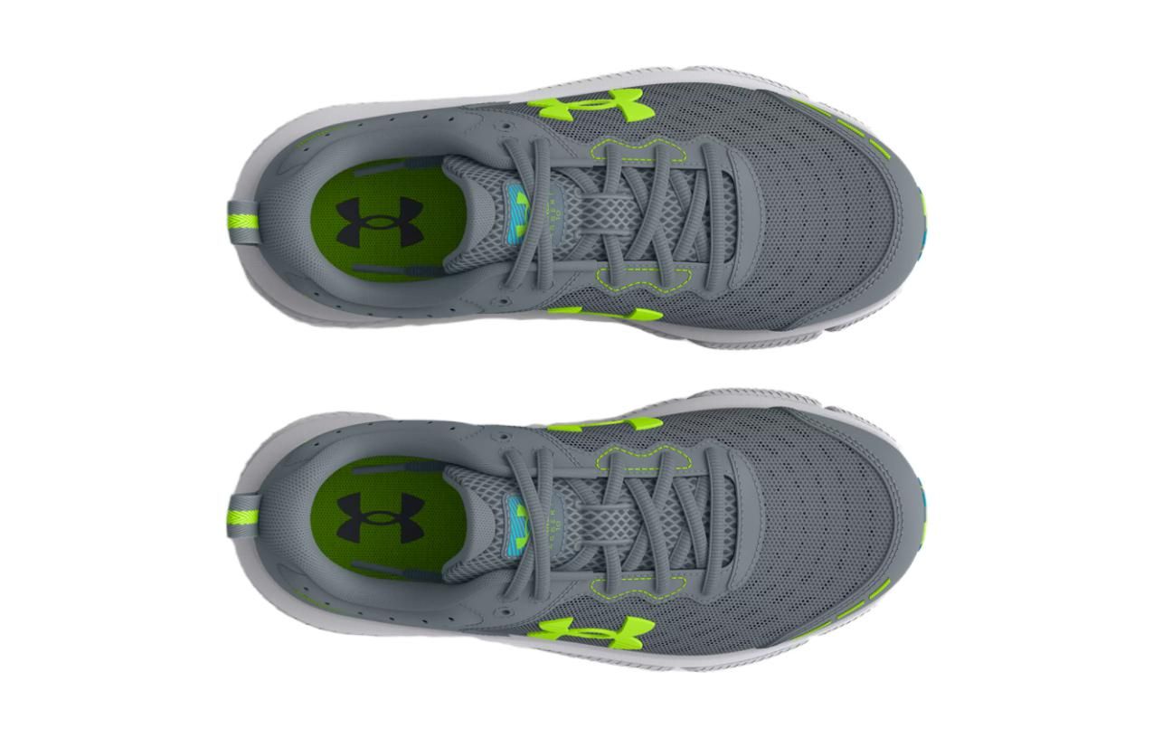 (GS) Under Armour Assert 10 AC Wide 'Gravel Lime Surge' 3026185-101 sold by KicksCrew product image thumbnail 4