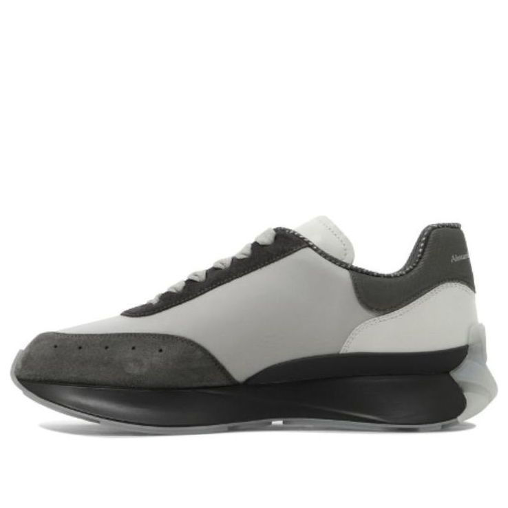 Alexander McQueen Sprint Runner Exaggerated-Sole 'Grey White' 705071W4W118395 sold by KicksCrew