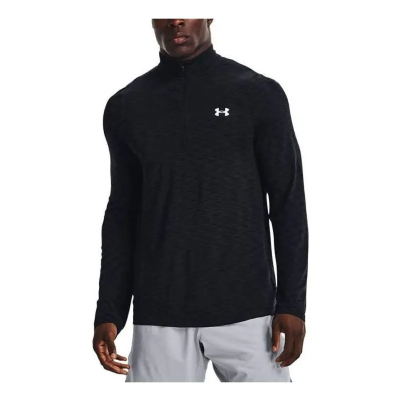 Under Armour Seamless 1/2 Zip Shirt 'Black' 1359875-001 sold by KicksCrew