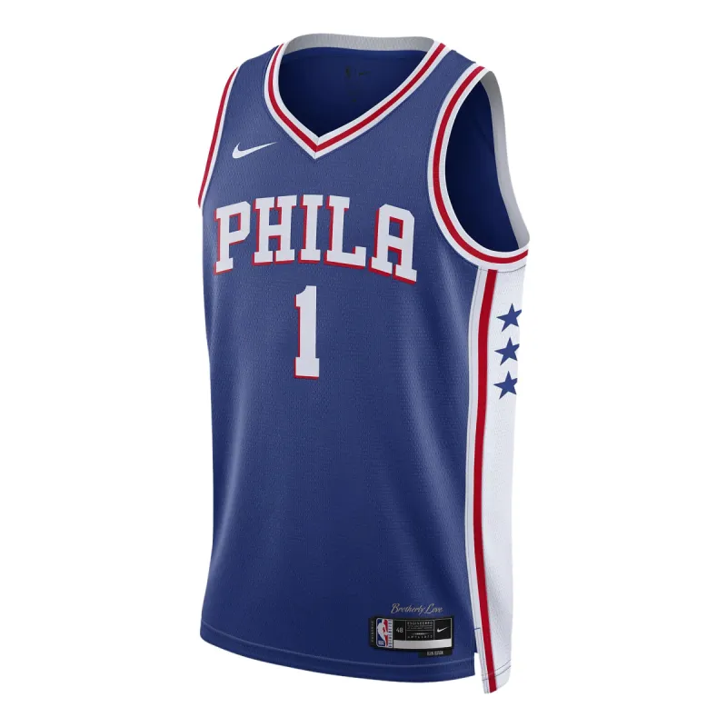 Nike x NBA Philidelphia 76ers 22-23 Icon Edition Swingman Jersey 'James Harden 1' DN2018-405 sold by KicksCrew
