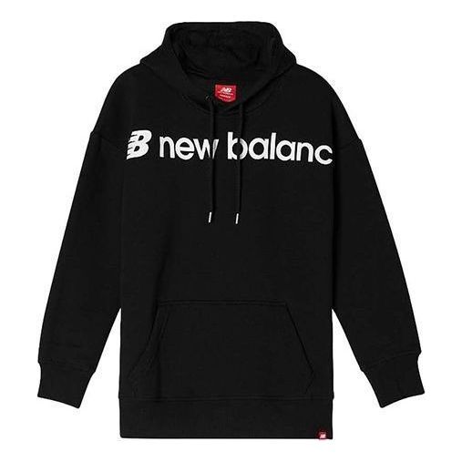 (WMNS) New Balance Classic Core Hoodie 'Black White' AWT93595-BK sold by KicksCrew
