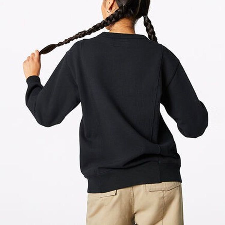 (WMNS) Converse Elevated Fleece Sweatshirt 'Black' 10019109-A01 sold by KicksCrew product image thumbnail 3