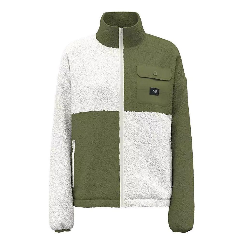 (WMNS) Vans Avondale Jacket 'Green White' VN00043FC89 sold by KicksCrew