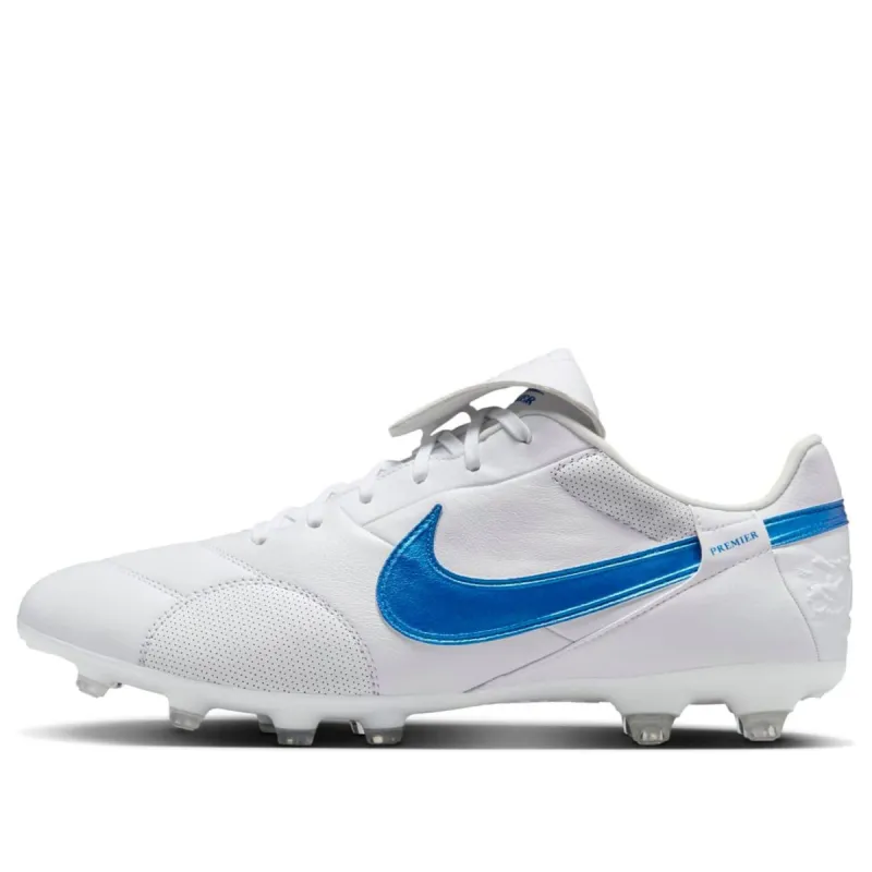Nike Premier 3 FG Low 'White Signal Blue' HM0265-103 sold by KicksCrew