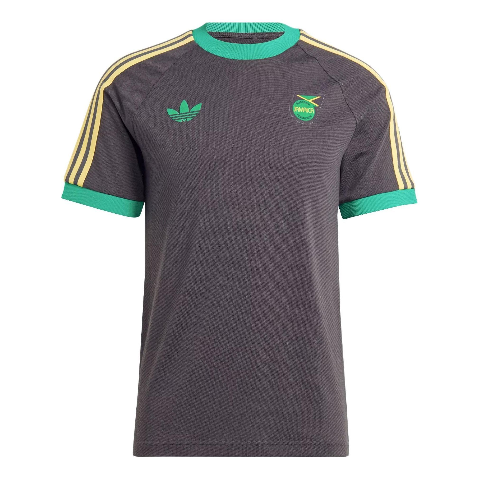 adidas Jamaica Adicolor 3-Stripes T-Shirt 'Black' IT7807 sold by KicksCrew