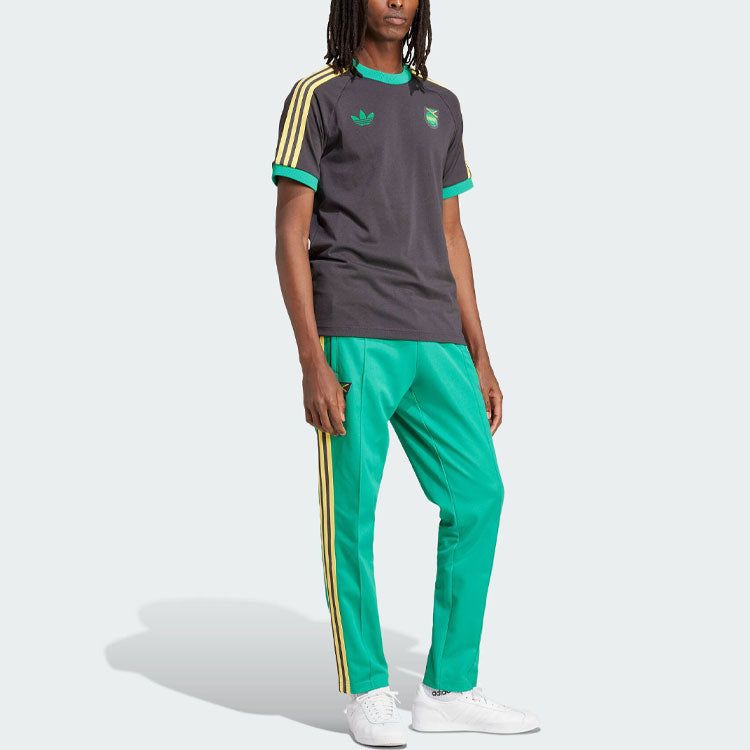 adidas Jamaica Adicolor 3-Stripes T-Shirt 'Black' IT7807 sold by KicksCrew product image thumbnail 4