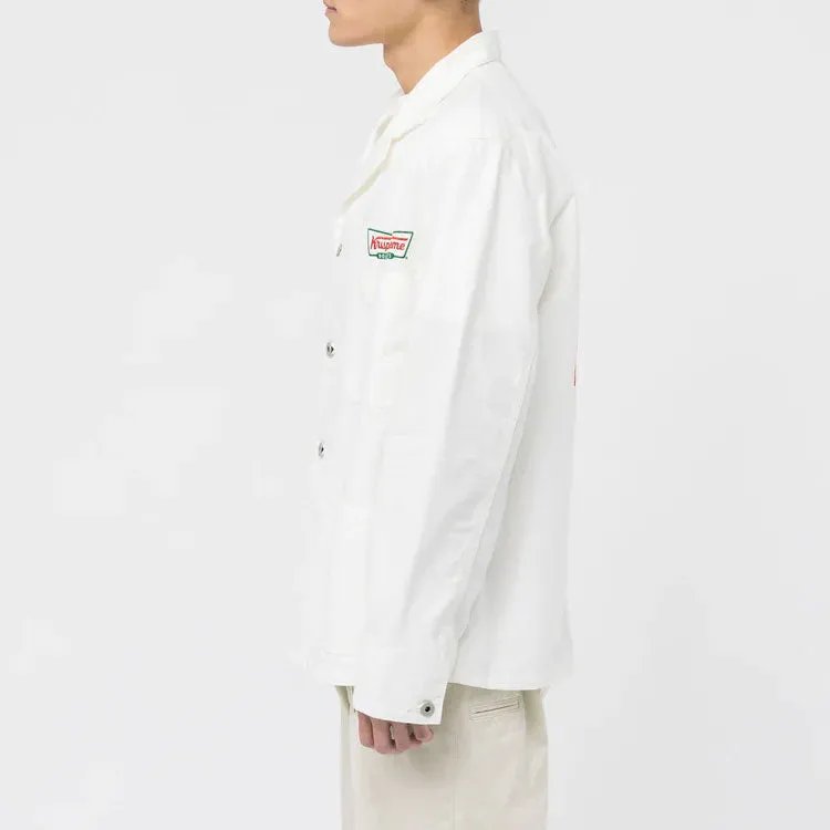 HUMAN MADE x Krispy Kreme Factory Jacket 'White' XX25JK001 sold by KicksCrew product image thumbnail 5