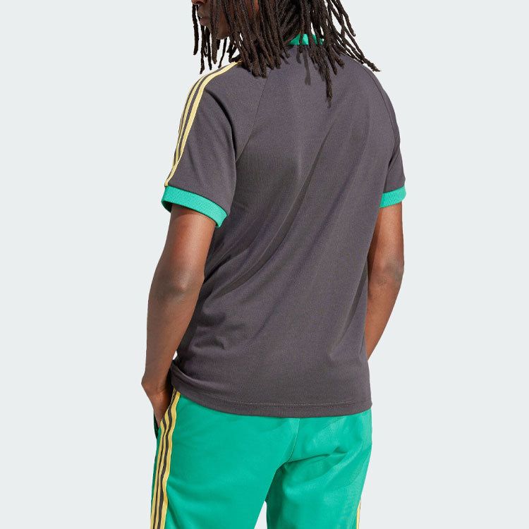 adidas Jamaica Adicolor 3-Stripes T-Shirt 'Black' IT7807 sold by KicksCrew product image thumbnail 3