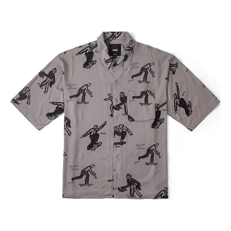 Vans × Asia Artist Collection Graphic Shirt 'Grey' VN000J2XDGC sold by KicksCrew