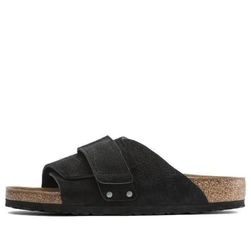 Birkenstock Kyoto Nubuk Leather 'Desert Buck Black' 1020433 sold by KicksCrew