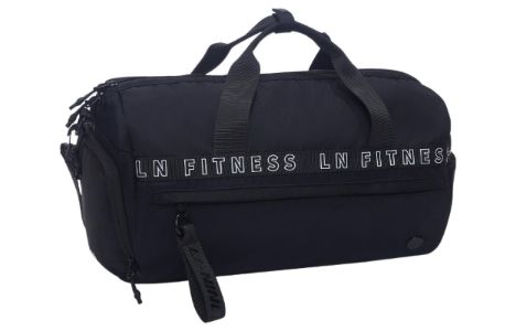 Li-Ning Logo Duffle Bag 'Black' ABLS169-1 sold by KicksCrew