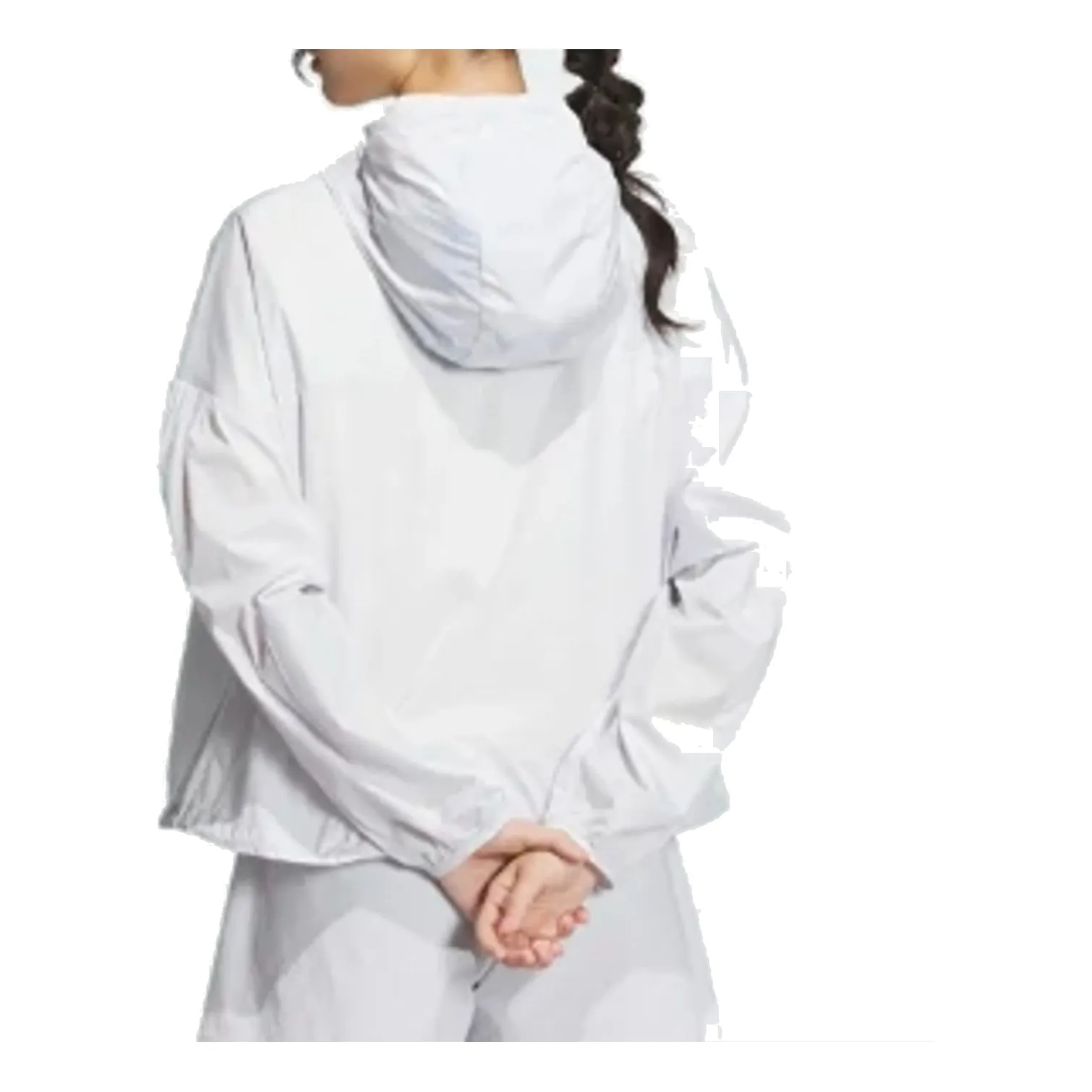 (WMNS) adidas Tech UPF Hooded Jacket 'White' IM8835 sold by KicksCrew product image thumbnail 3