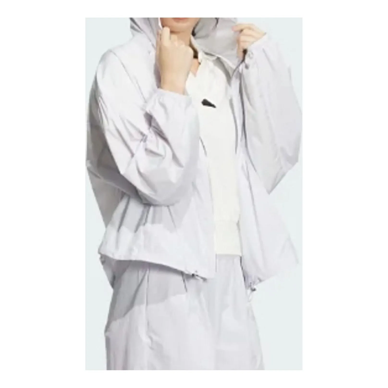 (WMNS) adidas Tech UPF Hooded Jacket 'White' IM8835 sold by KicksCrew product image thumbnail 2