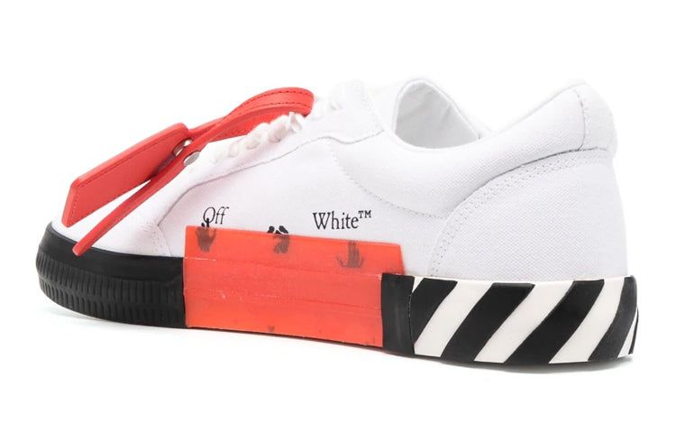 Off-White Vulcanized low-top Sneakers 'White Black Orange' OMIA085S23FAB0010140 sold by KicksCrew product image thumbnail 4