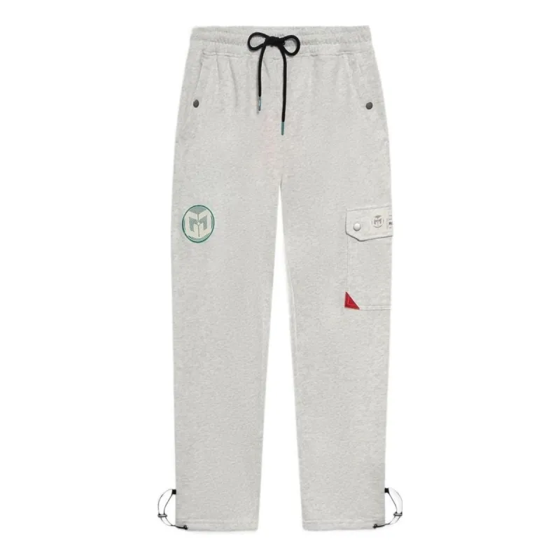 Li-Ning CJ McCollum Graphic Straight Sweatpants 'Light Grey' AKLRF57-1 sold by KicksCrew