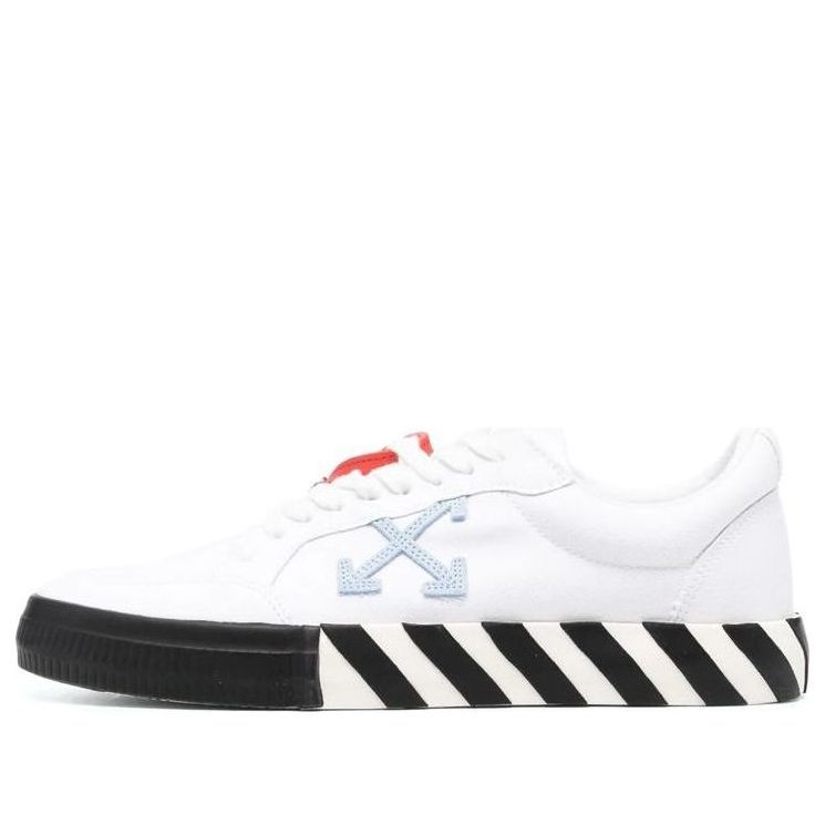 Off-White Vulcanized low-top Sneakers 'White Black Orange' OMIA085S23FAB0010140 sold by KicksCrew